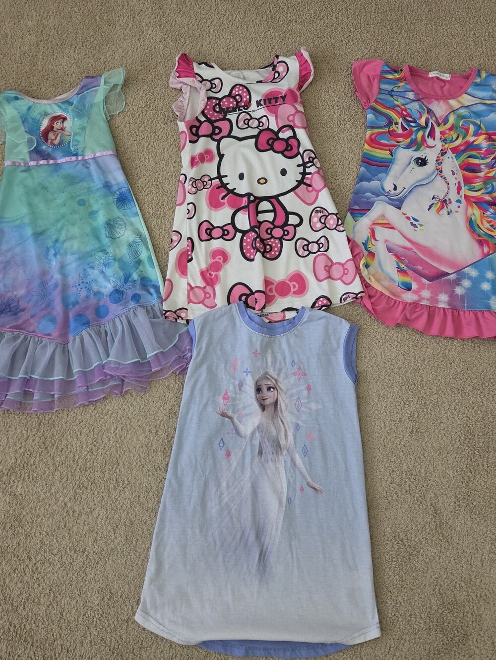 Girls Disney Nightgowns Size 6
